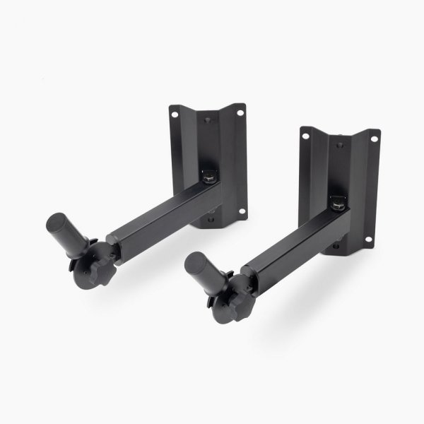 ADJUSTABLE WALL MOUNT SPEAKER BRACKET-FEATURES TILT ANGLE ADJ FROM 90- 30 DEG & 30 DEG SWIVEL HINGE